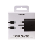 Picture of Samsung S22/S21/S20/Plus/Ultra 25W Ultra Fast Charging Type-C  Mains Plug/Wall Charger & USB-C to USB-C Cable Compatible with Galaxy Smartphones and USB Type C Devices - (Charger & Lead)