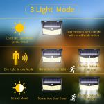 Picture of Solar Security Light Outdoor Motion Sensor Wall Lights 208 LED IP65 Waterproof Super Bright Wide Angle Solar Sensor Garden Lights