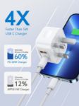 Picture of SPEEDY® iPhone 14 Dual Port USB C + USB A Power Adapter 20W PD/QC3.0 Super Fast Charger for iPhone iPad Samsung Huawei & MacBook