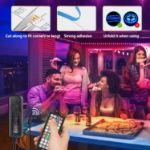 Picture of LED Tape Lights RGB 20M/10M/5M Long LED Lighting Strip Music Sync, Control with App, Remote and Control Box RGB Colour Changing LEDs for Bedroom, Living Room TV Kitchen DIY Decoration & under Cabinet 