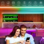 Picture of LED Tape Lights RGB 20M/10M/5M Long LED Lighting Strip Music Sync, Control with App, Remote and Control Box RGB Colour Changing LEDs for Bedroom, Living Room TV Kitchen DIY Decoration & under Cabinet 