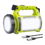 Picture of NOVOSTELLA Rechargeable LED Torch, Multi-functional Camping Light, Waterproof Outdoor Spotlight Searchlight, High Power Beam Flashlight, 650lm Lightweight Lantern  Fishing, Hiking, Power Cuts and More