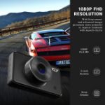 Picture of Dash Cam Front and Rear FHD 1080P with Night Vision and SD Card, 3 Inch IPS Screen Dual Dash Cam 170° Wide Angle Dashboard Camera DVR Motion Detection Parking Monitor G-Sensor HDR