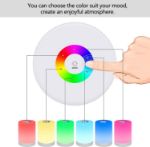 Picture of Smart Bedside Touch Lamp, RGB Color Changing USB Rechargeable Lights for Kids Bedroom, Living Room, Bedroom