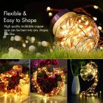 Picture of Fairy Garden String Lights 120 LED 12M/40Ft 8 Modes, 2 Pack Solar Powered Indoor/Outdoor Copper Wire Decorative Lighting for Patio Yard Party & Wedding (Warm White)