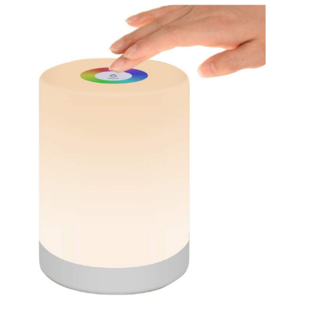 Picture of Smart Bedside Touch Lamp, RGB Color Changing USB Rechargeable Lights for Kids Bedroom, Living Room, Bedroom