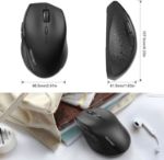 Picture of TeckNet Classic 2.4G USB Cordless Mice Wireless Mouse Optical PC Computer Laptop Mouse With Extra Long Battery Life, 3200 DPI 6 Adjustment Levels, Nano USB wireless receiver, 6 Buttons For Windows MacBook Linux