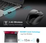 Picture of TeckNet Classic 2.4G USB Cordless Mice Wireless Mouse Optical PC Computer Laptop Mouse With Extra Long Battery Life, 3200 DPI 6 Adjustment Levels, Nano USB wireless receiver, 6 Buttons For Windows MacBook Linux