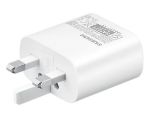 Picture of Samsung 25W Fast Charging USB-C Mains Plug/Wall Charger for Samsung Galaxy S22 5G | S22+ 5G | S22 Ultra and Other USB Type C Devices – White