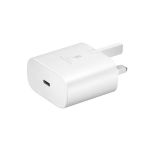 Picture of Samsung 25W Fast Charging USB-C Mains Plug/Wall Charger for Samsung Galaxy S22 5G | S22+ 5G | S22 Ultra and Other USB Type C Devices – White
