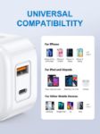 Picture of SPEEDY® Dual Port 20W USB C + USB A Charger Plug UK 3 Pin Power Adapter PD/QC3.0 Dual Port Super Fast Charger 20W Power Adapter for Samsung Galaxy S22/S22+/S22 Ultra / S21/S20/S10/ Note 20/10/9/8 / Samsung S8/S9/S10/Plus and other Huawei, HTC, Nokia, Google & OnePlus Smartphones 
