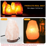 Picture of Himalayan Crystal Rock Salt Lamp Hand Crafted Natural Beauty from foothills of the Himalayas Comes with Complete Electric fitting