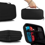 Picture of Carrying Case for Nintendo Switch and New Switch OLED Console - Black, Protective Hard Portable Travel Carry Case Shell Pouch with Pockets for Accessories and Games