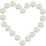 Picture of Bargain Outlet (Pack of 48) Realistic and Bright Battery Operated Flickering Flameless Tea Light LED Candles, Batteries Included - Yellow