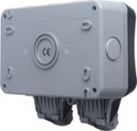 Picture of BG Electrical WP22RCD-01 Double Weatherproof Outdoor Switched Power Socket with Latching RCD, IP66 Waterproof - 13 Amp