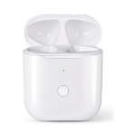 Picture of Wireless Charging Case Replacement Compatible with AirPods Gen 1st and 2nd, Charger Case Replacement with Bluetooth Pairing Button, No Earbuds(White)