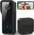 Picture of Wireless WiFi Video Doorbell Camera with Chime, XTU 1080P HD Smart Video Doorbell with Camera Battery Operated PIR Motion Detection Night Vision 2-Way Audio Support SD Card & Cloud Storage