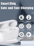 Picture of Wireless Charging Case Replacement Compatible with AirPods Pro Charging Case, Charger Case with Bluetooth Pairing Sync Button - White