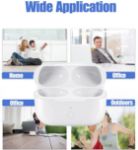 Picture of Wireless Charging Case Replacement Compatible with AirPods Pro Charging Case, Charger Case with Bluetooth Pairing Sync Button - White