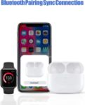 Picture of Wireless Charging Case Replacement Compatible with AirPods Pro Charging Case, Charger Case with Bluetooth Pairing Sync Button - White