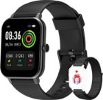 Picture of Smart Watch, 1.69‘‘ Touch Screen Sport Watch with Heart Rate Monitor Waterproof IP68 Fitness Watch Pedometer with Blood Oxygen, Smartwatch for Men Women, Fitness Tracker with Body Temperature