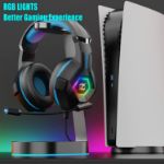 Picture of Gaming Headset Stereo Surround Sound with Breathing RGB Light & Adjustable Mic for PS4, PS5, Xbox One, Mac Nintendo Switch with Volume Control, Noise isplation, LED Light & Bass Surround