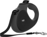 Picture of 360° Tangle-Free Retractable Dog Lead for Up to 50 kg Dogs | 5m Strong Nylon Tape/Ribbon | One-Handed Brake, Pause & Lock (Small, Medium & Large)