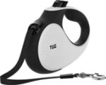 Picture of 360° Tangle-Free Retractable Dog Lead for Up to 50 kg Dogs | 5m Strong Nylon Tape/Ribbon | One-Handed Brake, Pause & Lock (Small, Medium & Large)