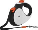 Picture of 360° Tangle-Free Retractable Dog Lead for Up to 50 kg Dogs | 5m Strong Nylon Tape/Ribbon | One-Handed Brake, Pause & Lock (Small, Medium & Large)