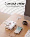 Picture of Smart Extension Lead, Compatible with Alexa and Google Home Smart Power Strip, WiFi Smart Plug with 4 AC Outlets and 3 USB Ports | Surge Protection, Voice Control & APP Control | 2.4GHz