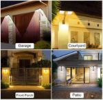 Picture of Solar Lights Outdoor Pack of 2, 128 Led Super Bright Lamp Wireless Waterproof Solar Flood Light, Motion Sensor Security Luces Solares for Deck, Fence, Patio, Front Door, Gutter, Yard, Shed & Path