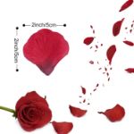 Picture of 4000 Pieces Rose Petals, Artificial Silk Flowers Petals Romantic Decorations Emulation Rose Petals for Wedding Decoration, Valentine's Day, Confession & Party Decorations
