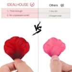 Picture of 4000 Pieces Rose Petals, Artificial Silk Flowers Petals Romantic Decorations Emulation Rose Petals for Wedding Decoration, Valentine's Day, Confession & Party Decorations