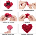 Picture of 4000 Pieces Rose Petals, Artificial Silk Flowers Petals Romantic Decorations Emulation Rose Petals for Wedding Decoration, Valentine's Day, Confession & Party Decorations