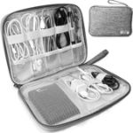 Picture of Electronics Accessories Organizer Bag, Travel Cable Organiser Universal Carry Travel Gadget Compact & Slim Mini Bag for Cable, Drive, SD Card, Charger, USB & Hard Disk