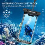 Picture of Unbreakable Waterproof Phone Case 2xPack, IPX8 Waterproof Phone Pouch Dry Bag for iPhone 14 13 12 11 XR X XS SE 8 7 Samsung S22 S21 S20 S10 S9 Huawei P40 Mate 40