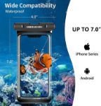Picture of Unbreakable Waterproof Phone Case 2xPack, IPX8 Waterproof Phone Pouch Dry Bag for iPhone 14 13 12 11 XR X XS SE 8 7 Samsung S22 S21 S20 S10 S9 Huawei P40 Mate 40