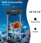 Picture of Unbreakable Waterproof Phone Case 2xPack, IPX8 Waterproof Phone Pouch Dry Bag for iPhone 14 13 12 11 XR X XS SE 8 7 Samsung S22 S21 S20 S10 S9 Huawei P40 Mate 40