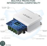 Picture of USB Charger Plug Worldwide Travel Charger Adapter 4-Port USB Universal Travel Adaptor, 22W/5V 4.4A Wall Charger for iPhone, iPad, Android, Tablets and Laptops