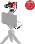 Picture of Wavo Mobile Compact On-Camera Microphone With Rycote Shock Mount Deadcat Windscreen for Smartphone Professional Microphone for Vlogging iPhone & Android  Smartphones