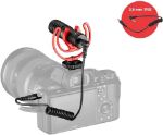 Picture of Wavo Mobile Compact On-Camera Microphone With Rycote Shock Mount Deadcat Windscreen for Smartphone Professional Microphone for Vlogging iPhone & Android  Smartphones