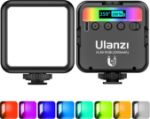 Picture of Video Light RGB, Rechargable Photography Lights Camera Light Mini 360° Full-Color with Cold Shoe 2500K-9500K, Led Panel Support Magnet Adsorption