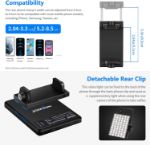 Picture of LED Video Conference Light Kit with Clip & Phone Holder for iPhone/Tablet/Laptop, Dimmable CRI 95+ with 3 Light Modes, Built-in 2000mAh Battery for Zoom Calls/Remote Working/Live Stream/Selfie
