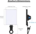Picture of LED Video Conference Light Kit with Clip & Phone Holder for iPhone/Tablet/Laptop, Dimmable CRI 95+ with 3 Light Modes, Built-in 2000mAh Battery for Zoom Calls/Remote Working/Live Stream/Selfie