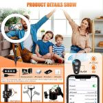 Picture of 12.6'' Selfie Ring Light with Tripod Stand & Phone Holder Tall 188cm/74'', GerTong LED Circle Ringlight with 40 RGB Mode 13 Brightness for Makeup YouTube Tiktok, Wireless Remote for iPhone Android