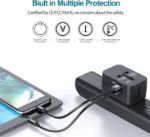 Picture of Universal Travel Adapter Worldwide Travel Plug with 2 USB Ports and AC Socket,All-in-one International Travel Adapter Universal Power Wall Plug for European US UK EU AUS