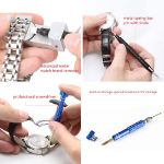 Picture of Watch Repair Kit 112 PCS, Eventronic Professional Spring Bar Tool Set Watch Band Link Pin Tool Set with Carrying Case