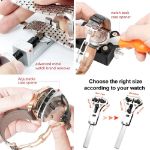 Picture of Watch Repair Kit 112 PCS, Eventronic Professional Spring Bar Tool Set Watch Band Link Pin Tool Set with Carrying Case