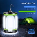 Picture of Camping Lantern Rechargeable Lamp - 7 Light Modes 60 LED Ultra Bright LED Tent Light 10+ Hrs Battery Life for Camping, Emergency, Fishing & Hiking