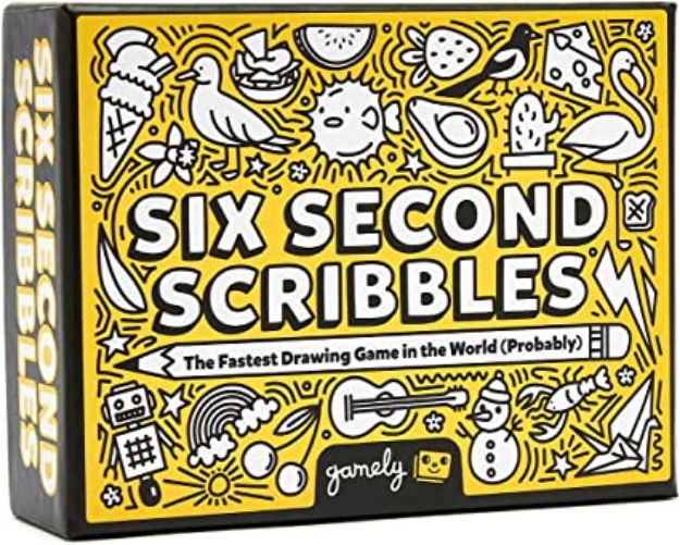 Picture of Six Second Scribbles, Frantically Fast & Fantastic Fun Drawing Dame | Family Friendly Party Game for Children, Teens and Adults